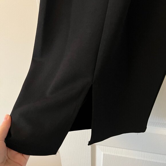 Selfie Leslie Black Ruffle Bodycon Midi Dress - Picture 7 of 9